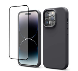 Soundberry Silicone  Set iPhone 14 Pro Max Charcoal Grey 5D цена и информация | Чехлы для телефонов | 220.lv