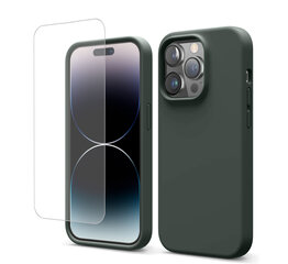 Soundberry Silicone Set iPhone 14 Pro Max Dark Olive 2.5D cena un informācija | Telefonu vāciņi, maciņi | 220.lv