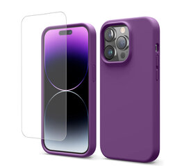 Soundberry Silicone Set iPhone 14 Pro Max Amethyst 2.5D cena un informācija | Telefonu vāciņi, maciņi | 220.lv