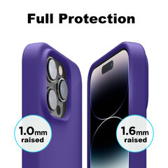 Soundberry Silicone Set iPhone 14 Pro Max Purple 2.5D cena un informācija | Telefonu vāciņi, maciņi | 220.lv