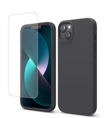 Soundberry Silicone Set iPhone 13 Charcoal Grey 2.5D cena un informācija | Telefonu vāciņi, maciņi | 220.lv