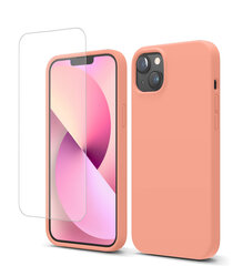Soundberry Silicone Set iPhone 13 Peach Pink 2.5D cena un informācija | Telefonu vāciņi, maciņi | 220.lv