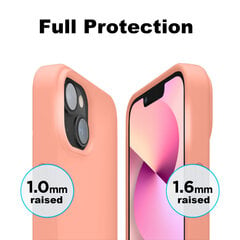 Soundberry Silicone Set iPhone 13 Peach Pink 2.5D cena un informācija | Telefonu vāciņi, maciņi | 220.lv