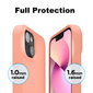 Soundberry Silicone Set iPhone 13 Peach Pink 2.5D цена и информация | Telefonu vāciņi, maciņi | 220.lv