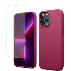 Soundberry Silicone Set iPhone 13 Pro Cabernet 2.5D cena un informācija | Telefonu vāciņi, maciņi | 220.lv