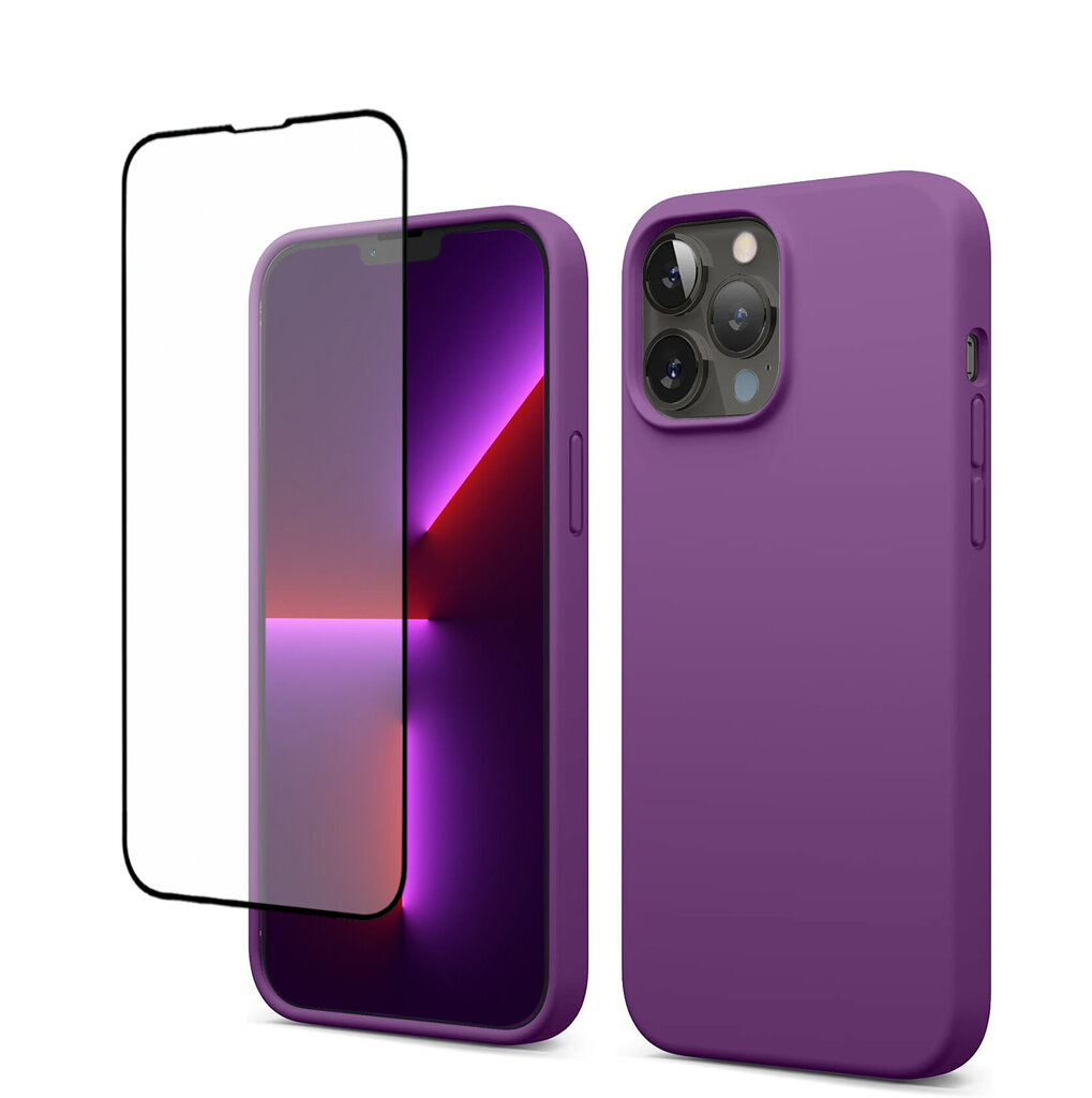 Soundberry Silicone Set iPhone 13 Pro Amethyst 5D цена и информация | Telefonu vāciņi, maciņi | 220.lv