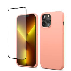 Soundberry Silicone Set iPhone 13 Pro Peach Pink 5D cena un informācija | Telefonu vāciņi, maciņi | 220.lv