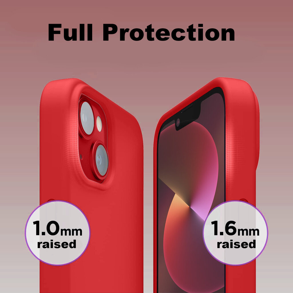 Soundberry MagSafe Silicone Set iPhone 13 Red 2.5D cena un informācija | Telefonu vāciņi, maciņi | 220.lv