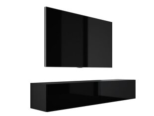 Piekaramais televizora skapis 170 cm Matēts balts, spīdīgs cena un informācija | TV galdiņi | 220.lv