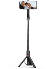 Штатив и ручной штатив в одном устройстве Tech-Protect Selfie Stick Tripod MagSafe L04S, черный цена и информация | Моноподы для селфи («Selfie sticks») | 220.lv