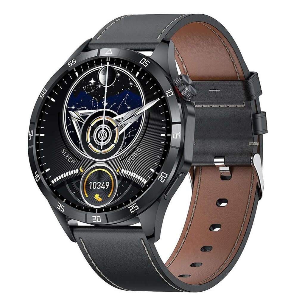 Microwear GT4 Pro Black Leather cena un informācija | Viedpulksteņi (smartwatch) | 220.lv