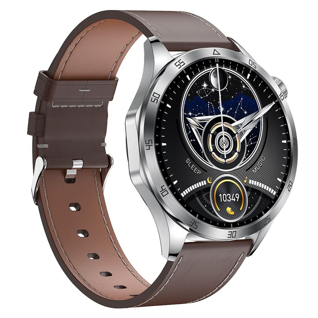 Microwear GT4 Pro Silver Leather cena un informācija | Viedpulksteņi (smartwatch) | 220.lv
