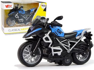 Motocikls Lean Toys GT, zils cena un informācija | Rotaļlietas zēniem | 220.lv