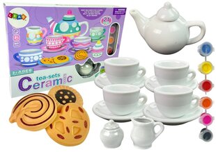 Rotaļu porcelāna tējas servīze dekorēšanai Lean Toys cena un informācija | Rotaļlietas meitenēm | 220.lv