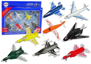 Lidmašīnu komplekts Lean Toys, 8 gab. cena un informācija | Rotaļlietas zēniem | 220.lv