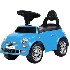 Paspiriama mašinėlė Fiat 500, mėlyna цена и информация | Игрушки для малышей | 220.lv