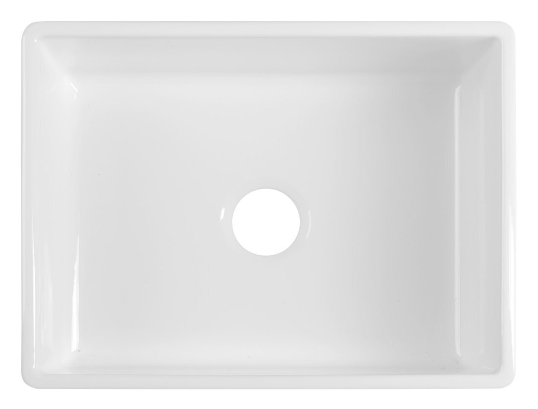 Keramikas izlietne GLORY 61x46 cm bez maisītāja atveres, balta cena un informācija | Virtuves izlietnes | 220.lv