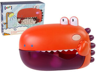 Ziepju burbuļu rotaļlieta vannošanai Dinozaurs Lean Toys, sarkana cena un informācija | Rotaļlietas zīdaiņiem | 220.lv