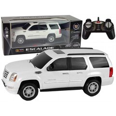 Attālināti vadāms automobilis Cadillac Escalade Lean Toys, balts cena un informācija | Rotaļlietas zēniem | 220.lv
