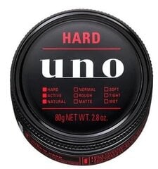 Vasks ar spēcīgu fiksāciju rupjiem matiem Shiseido Uno, 80 g cena un informācija | Matu veidošanas līdzekļi | 220.lv