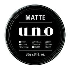 Matu vasks ar matējuma efektu Shiseido Uno, 80 g cena un informācija | Matu veidošanas līdzekļi | 220.lv