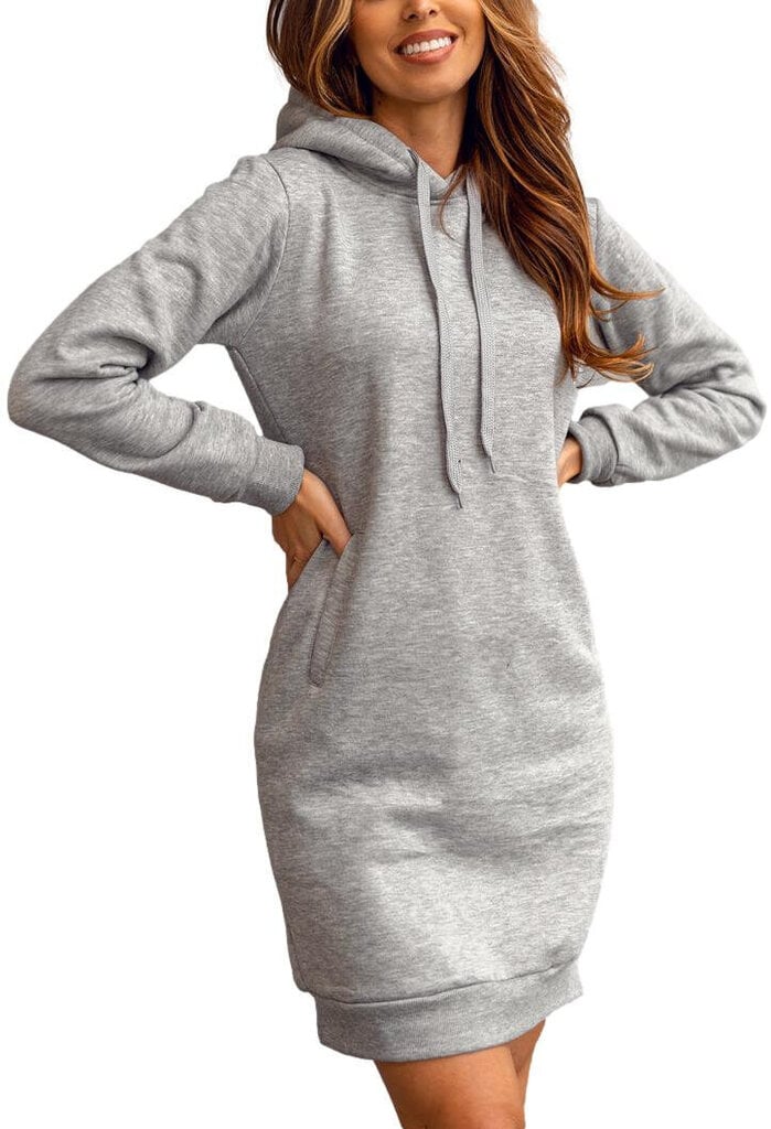 J.Style Kleitas Fleece Grey 68YS10005-2 68YS10005-2/XL цена и информация | Jakas sievietēm | 220.lv
