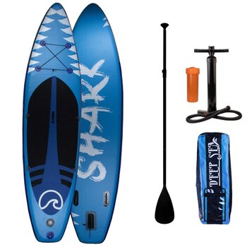 Deep Sea SUP Dēlis Set Shark cena un informācija | SUP dēļi, sērfa dēļi un piederumi | 220.lv