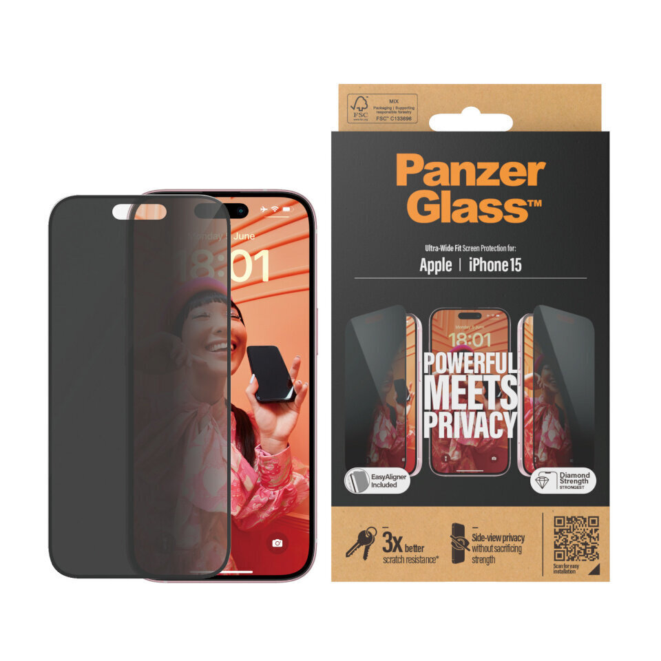 PanzerGlass Ultra wide fit цена и информация | Ekrāna aizsargstikli | 220.lv