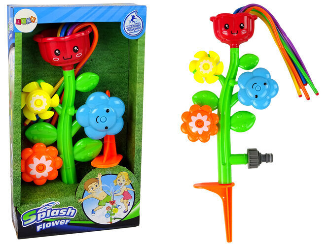 Dārza strūklaka bērniem Splash Flower Lean Toys cena un informācija | Ūdens, smilšu un pludmales rotaļlietas | 220.lv