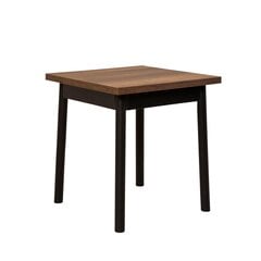 Обеденный стол Asir, 70x77x70см, черный/коричневый цена и информация | Кухонные и обеденные столы | 220.lv