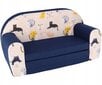 Bērnu dīvāns ar pagarinājuma iespēju Tex-Im, SM21, zils cena un informācija | Sēžammaisi, klubkrēsli, pufi bērniem | 220.lv