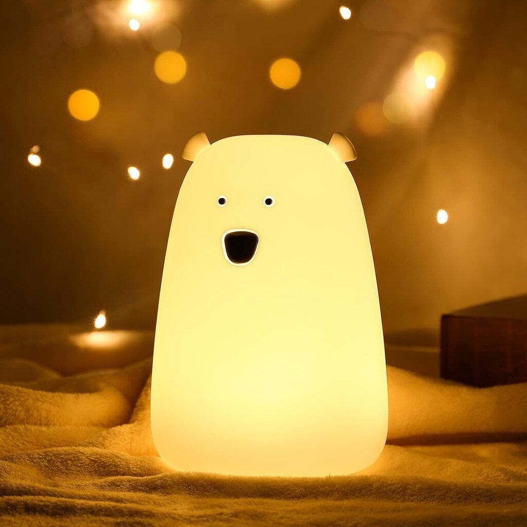 LED naktslampiņa lāča formā cena un informācija | Lampas bērnu istabai | 220.lv
