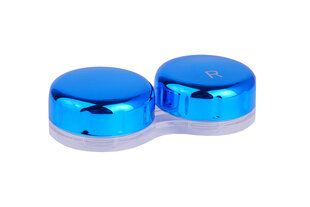 Горизонтальный контейнер для контактных линз HORIZ Opticool Optipak Metallic, синий  цена и информация | Аксессуары для очков и линз | 220.lv