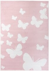 Детский ковер Butterfly pink, 120x170 см цена и информация | Ковры | 220.lv