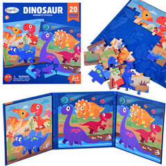 Magnētiskā grāmata-puzle Dinozauri Color Day, 40 d. cena un informācija | Puzles, 3D puzles | 220.lv