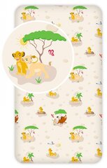 Disney The Lion King Trees Palags ar gumiju 90x200 cm cena un informācija | Palagi | 220.lv