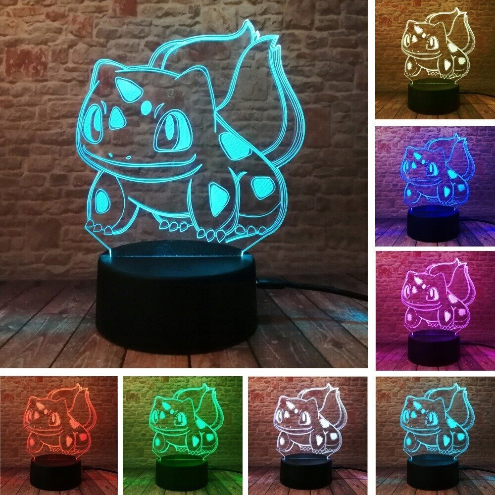 Bērnu lampa LED Pokemon Zaxer cena un informācija | Lampas bērnu istabai | 220.lv