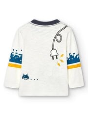 BOBOLI Knit T-Shirt Off White 520238003 цена и информация | Рубашки для мальчиков | 220.lv