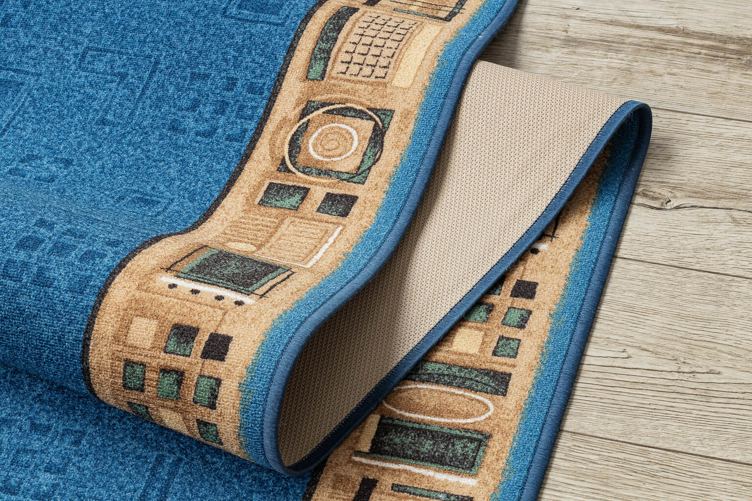 Neslīdošs paklājs JENA zils 100cm цена и информация | Paklāji | 220.lv