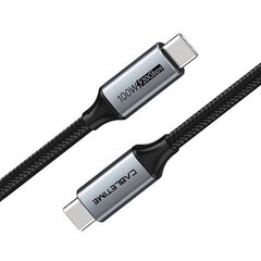 Premium cable USB3.1, USB-C - USB-C, 20Gbps, 100W, 20V/ 5A, 4K/ 60HZ, 2m цена и информация | Аксессуары для видеокамер | 220.lv