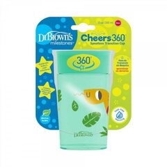 Krūzīte Dr. Browns Cheers 360 TC01095, 300 ml, zaļa цена и информация | Бутылочки и аксессуары | 220.lv