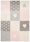 Bērnu paklājs Puzzle rozā, 140x190 cm cena un informācija | Paklāji | 220.lv