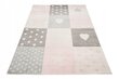 Bērnu paklājs Puzzle rozā, 140x190 cm cena un informācija | Paklāji | 220.lv