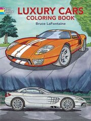 Luxury Cars Coloring Book cena un informācija | Grāmatas mazuļiem | 220.lv