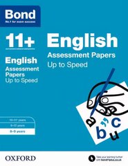 Bond 11plus: English: Up to Speed Papers: 8-9 years цена и информация | Книги для подростков и молодежи | 220.lv