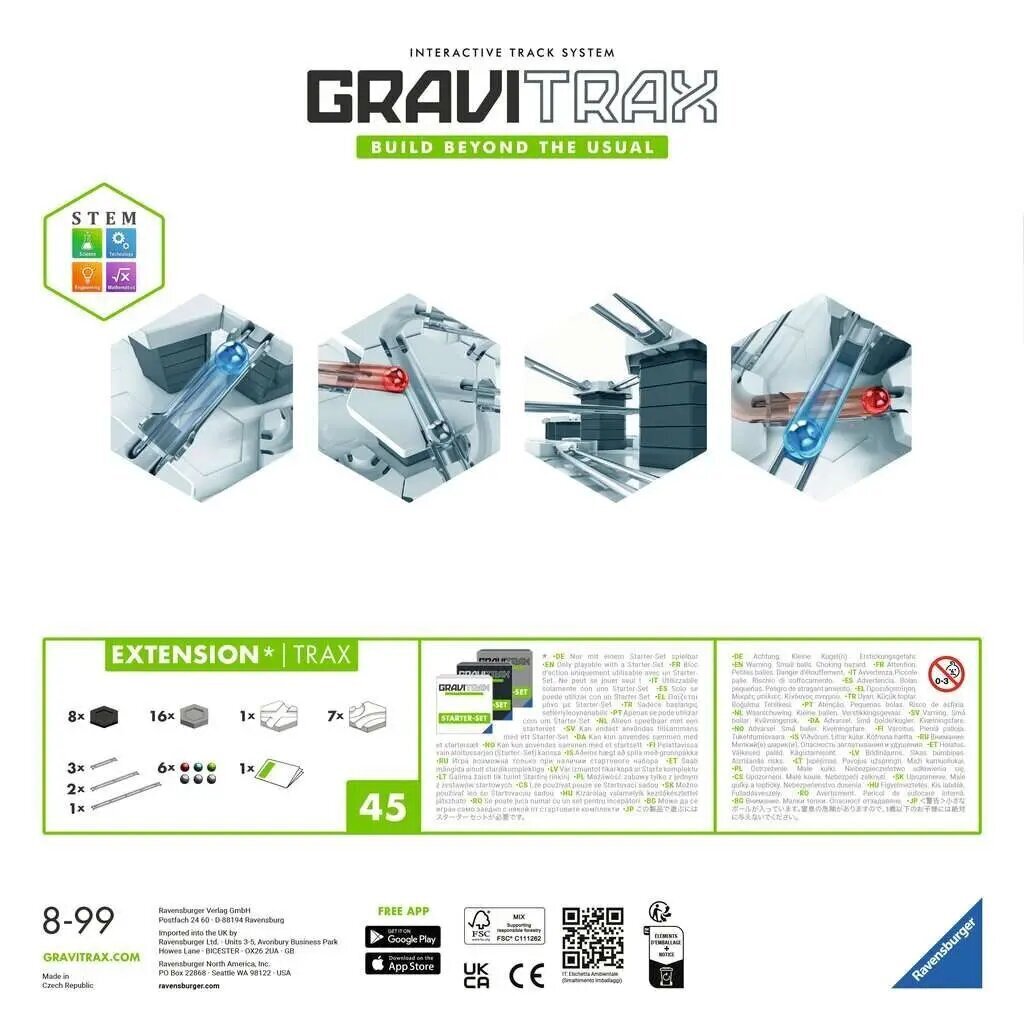 Trases papildinājuma komplekts Gravitrax Ravensburger cena un informācija | Rotaļlietas zēniem | 220.lv