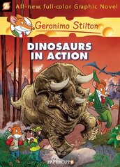 Geronimo Stilton Graphic Novels Vol. 7: Dinosaurs in Action cena un informācija | Grāmatas pusaudžiem un jauniešiem | 220.lv