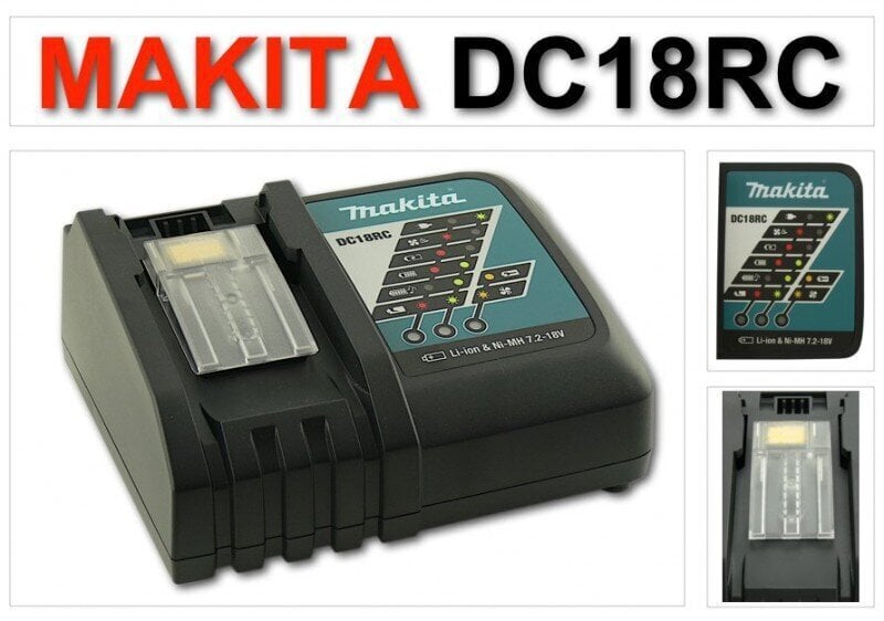 Makita lādētājs DC 18 RC 7.2V - 18V Li-Ion цена и информация | Skrūvgrieži, urbjmašīnas | 220.lv