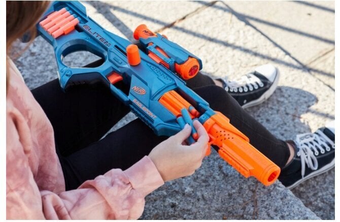 Rotaļu lielgabals Nerf Elite 2.0 Eaglepoint RD-8 un plīša spilvens Cat, 50 cm цена и информация | Rotaļlietas zēniem | 220.lv