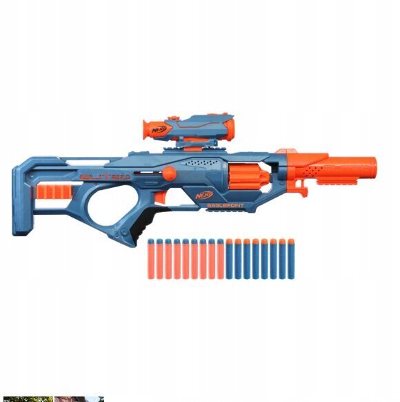 Rotaļu lielgabals Nerf Elite 2.0 Eaglepoint RD-8 un plīša spilvens Cat, 50 cm цена и информация | Rotaļlietas zēniem | 220.lv